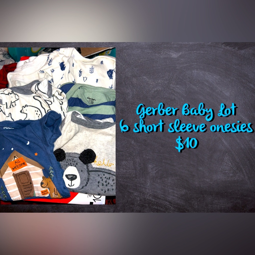 Gerber Newborn Onesies Lot of 6